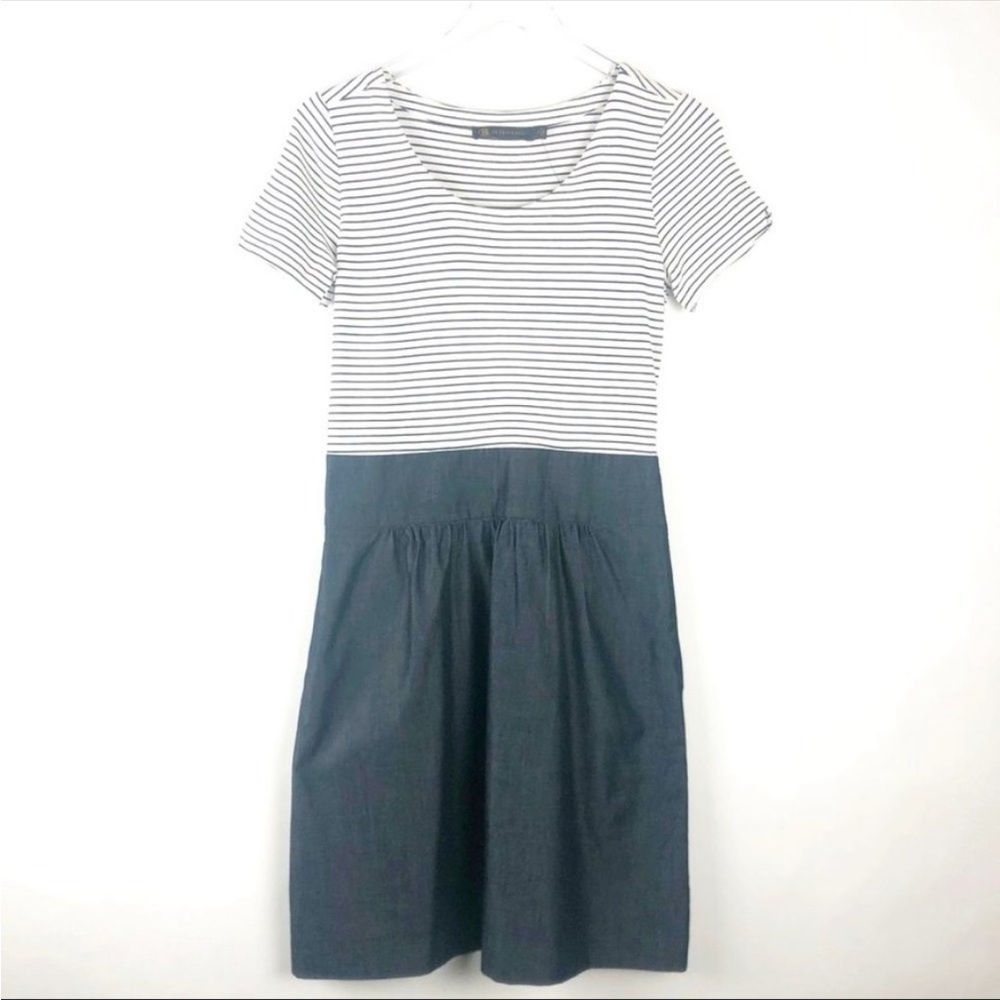 Outback Red Striped Bodice Short Sleeve Dress Size 4